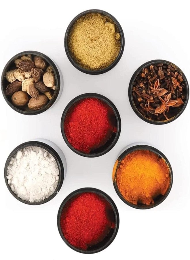 STEEPLE Spice Container Set - 7 Steel Masala Boxes with Transparent Top 190 Ml Each Container - Image 2